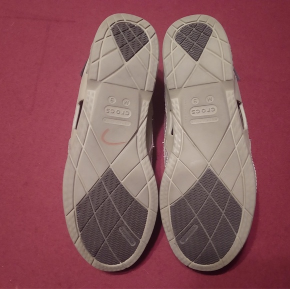Crocs Khaki Beach Line Boat Shoes Mens 9 - Picture 8 of 8